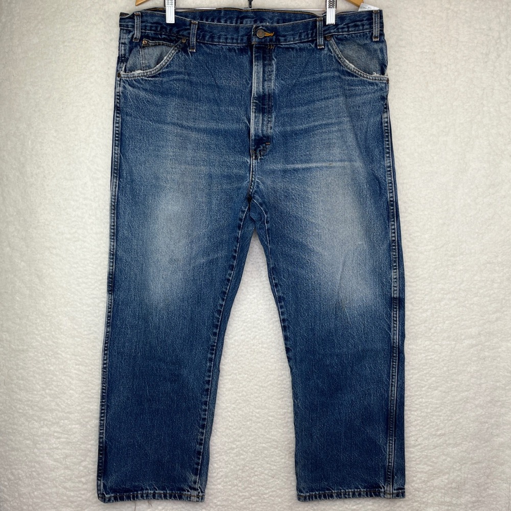 Dickies Mens Relaxed Fit Straight Leg Jeans Medium Wash Blue Denim 40x29 #9393
